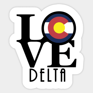 LOVE Delta Colorado Sticker